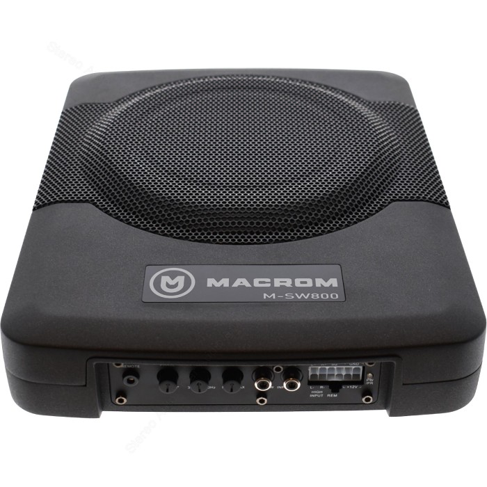 Subwoofer sottosedile auto attivo amplificato Macrom M-SW800