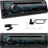 Autoradio 1 din stereo per auto, Kenwood KDC-BT960DAB, cd, dab, fm, bluetooth, usb, aux-in, 3 uscite rca, colori modificabili