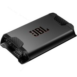 Amplificatore per auto a 4 canali stereo, modello JBL Concert A704, finale in classe ab, configurabile anche a 3 o 2 canali.