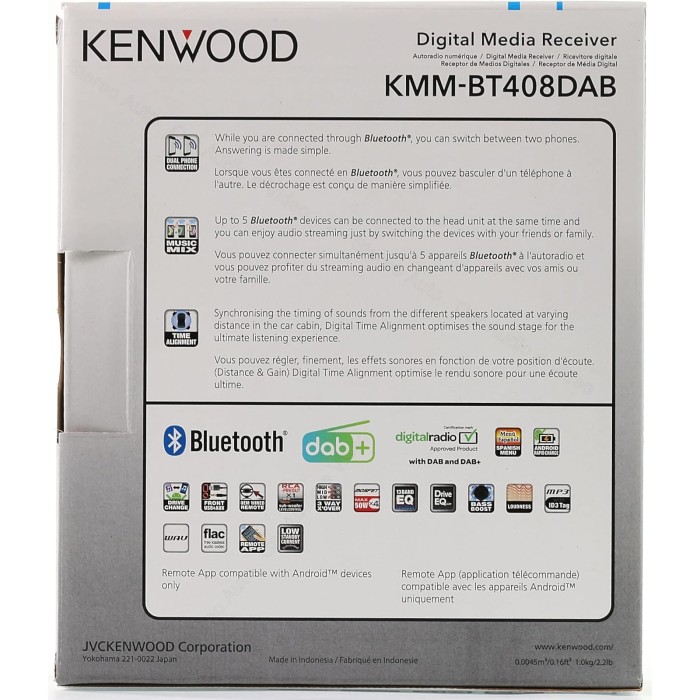 Kenwood KMM-BT408DAB