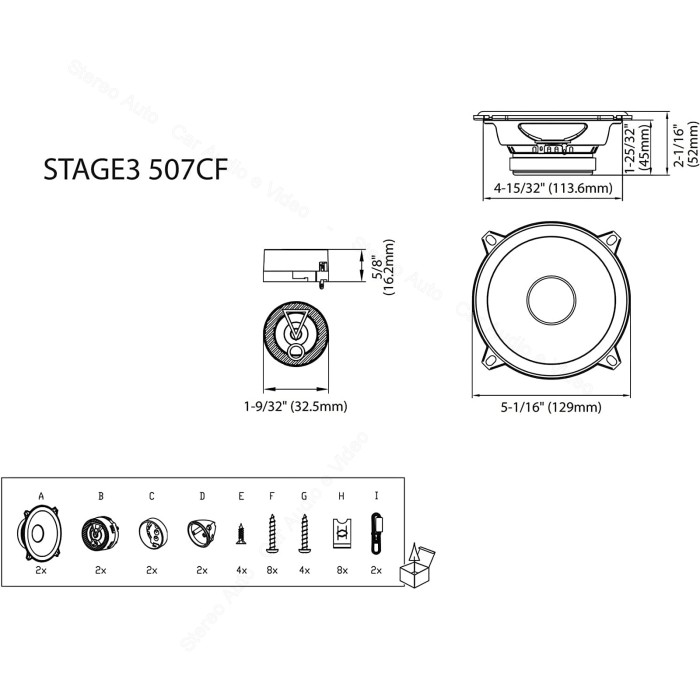 JBL Stage3 507CF