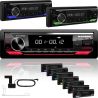 Autoradio stereo 1 din Macrom M-DL4300DAB, bluetooth dab usb sd aux-in 2 pre-out rca colori