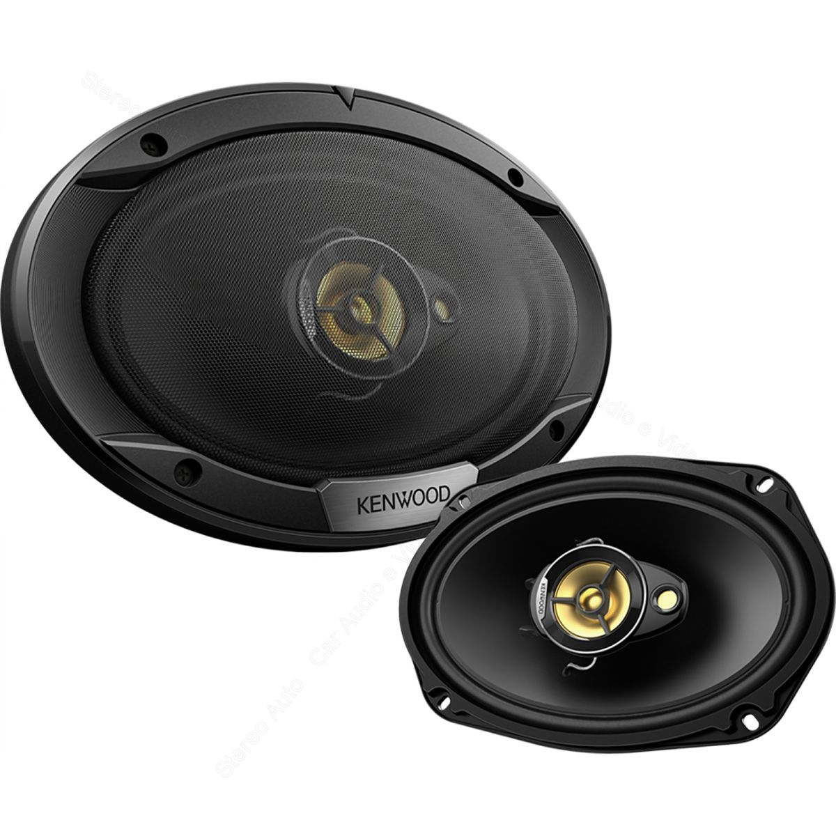 Altoparlanti ovali auto 6x9 Kenwood KFC-S6976EX, casse 3 vie coassiali.
