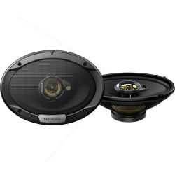 Altoparlanti auto 6x9 Kenwood KFC-S6976EX, woofer ellittici 15x23 cm, midrange e tweeter.