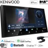 Autoradio monitor 1 din Kenwood DMX7525DABS, Wi-Fi, Bluetooth, DAB, USB, Apple CarPlay e Android Auto Wireless, GPS Integrato