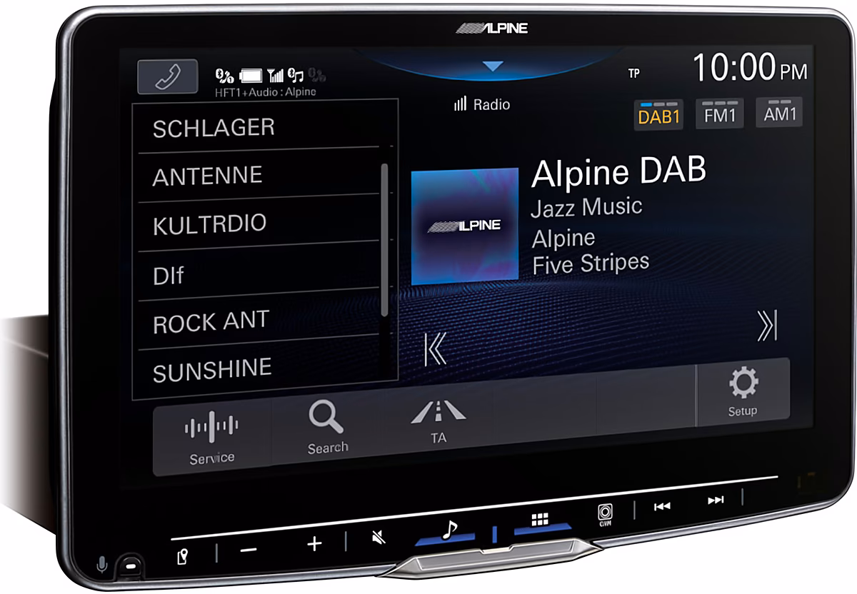 Autoradio monitor 1 din Alpine iLX-F905D, Wi-Fi, Bluetooth, DAB, USB, Apple CarPlay e Android Auto Wireless, GPS Integrato