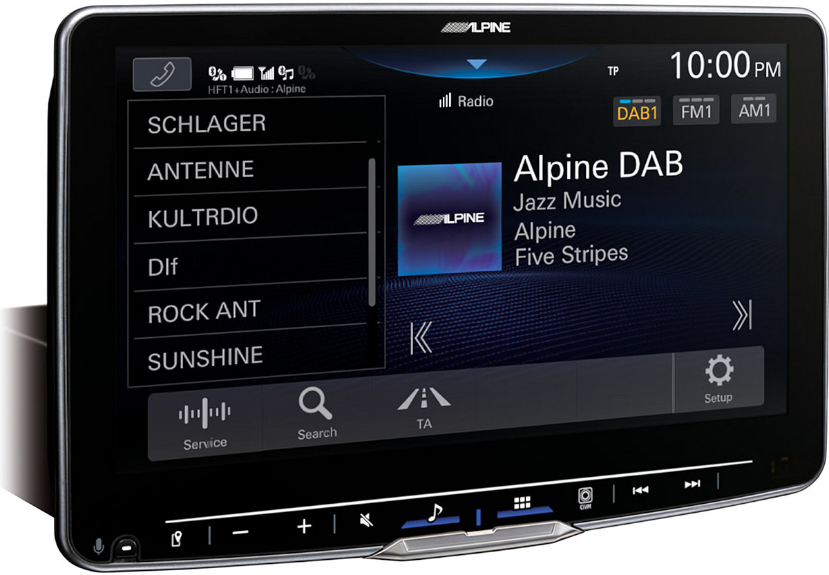 Autoradio monitor 1 din Alpine iLX-F905D, Wi-Fi, Bluetooth, DAB, USB, Apple CarPlay e Android Auto Wireless, GPS Integrato.