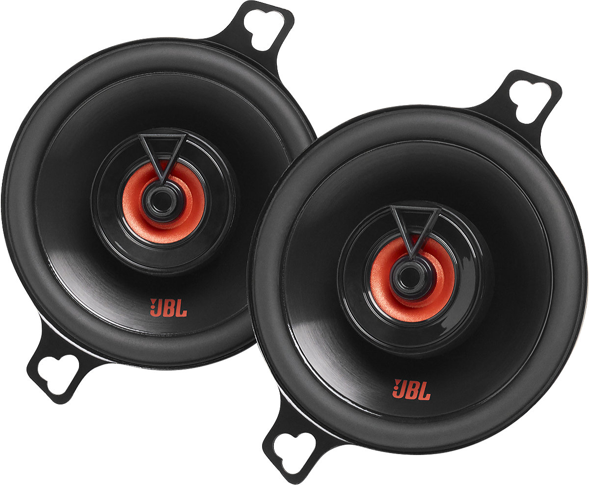 Altoparlanti per auto da 87 mm, modello JBL Club 322F, casse a 2 vie coassiali, con woofer diametro 8,7 cm (3.5 pollici) e tweeter,  per installazione nella predisposizione delle portiere oppure sul cruscotto.