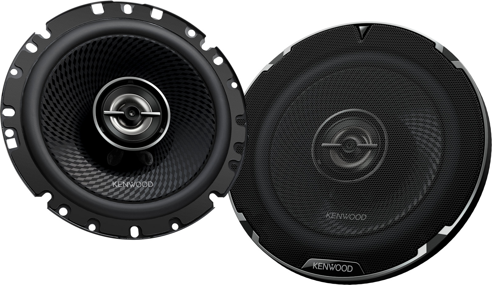 Altoparlanti auto 165 mm Kenwood KFC-PS1797, casse 2 vie coassiali, woofer diametro 16,5 cm e tweeter.