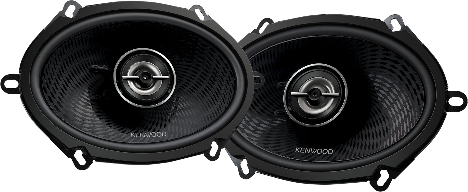 Altoparlanti ovali auto 5x7 Kenwood KFC-PS5797C, casse 2 vie coassiali, woofer ellittici 12,5 x 17,5 cm e tweeter